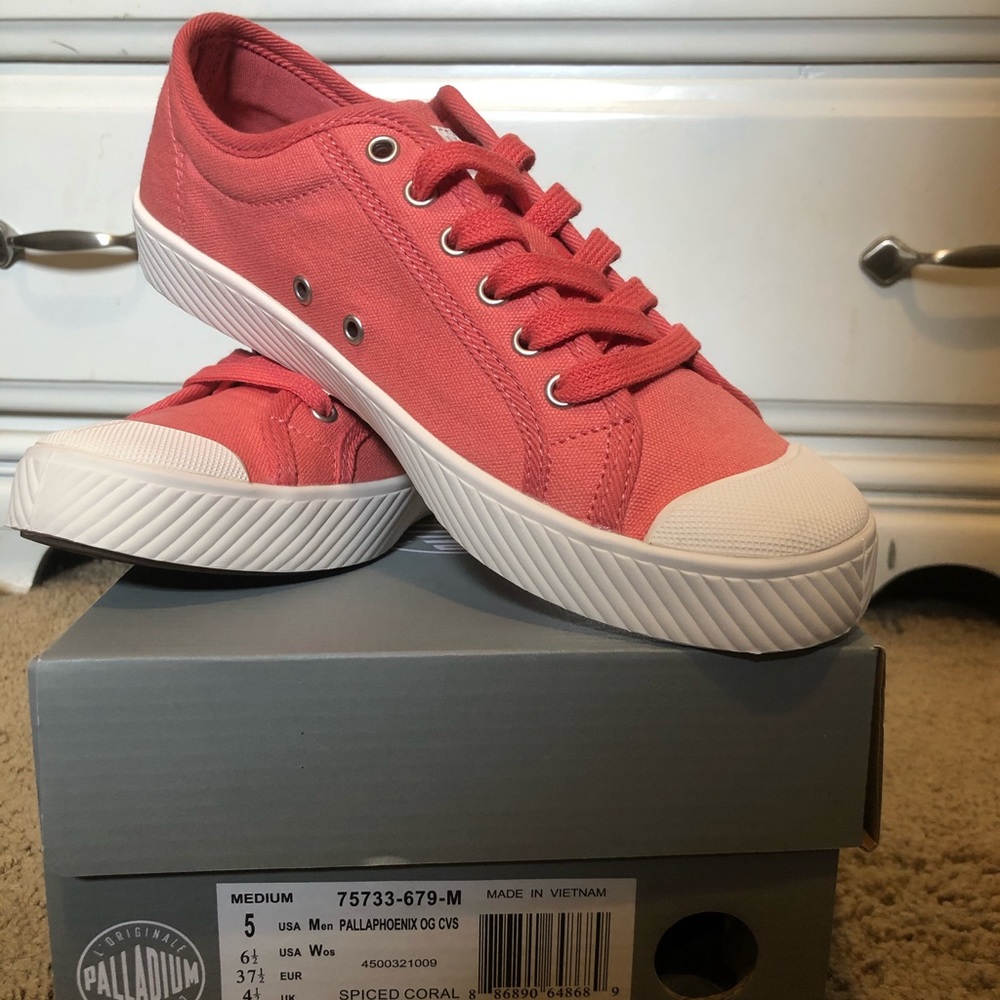 Palladium Spiced Coral Pink shoes